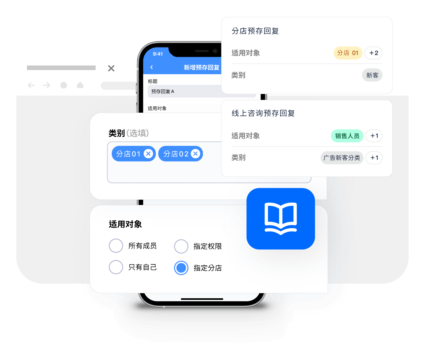 预存回覆｜快速存取常见问题回覆｜Omnichat
