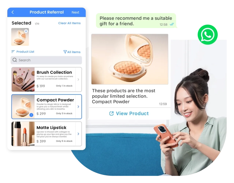 AI-powered conversations accurately predict customer needs, recommending suitable products and exclusive offers.