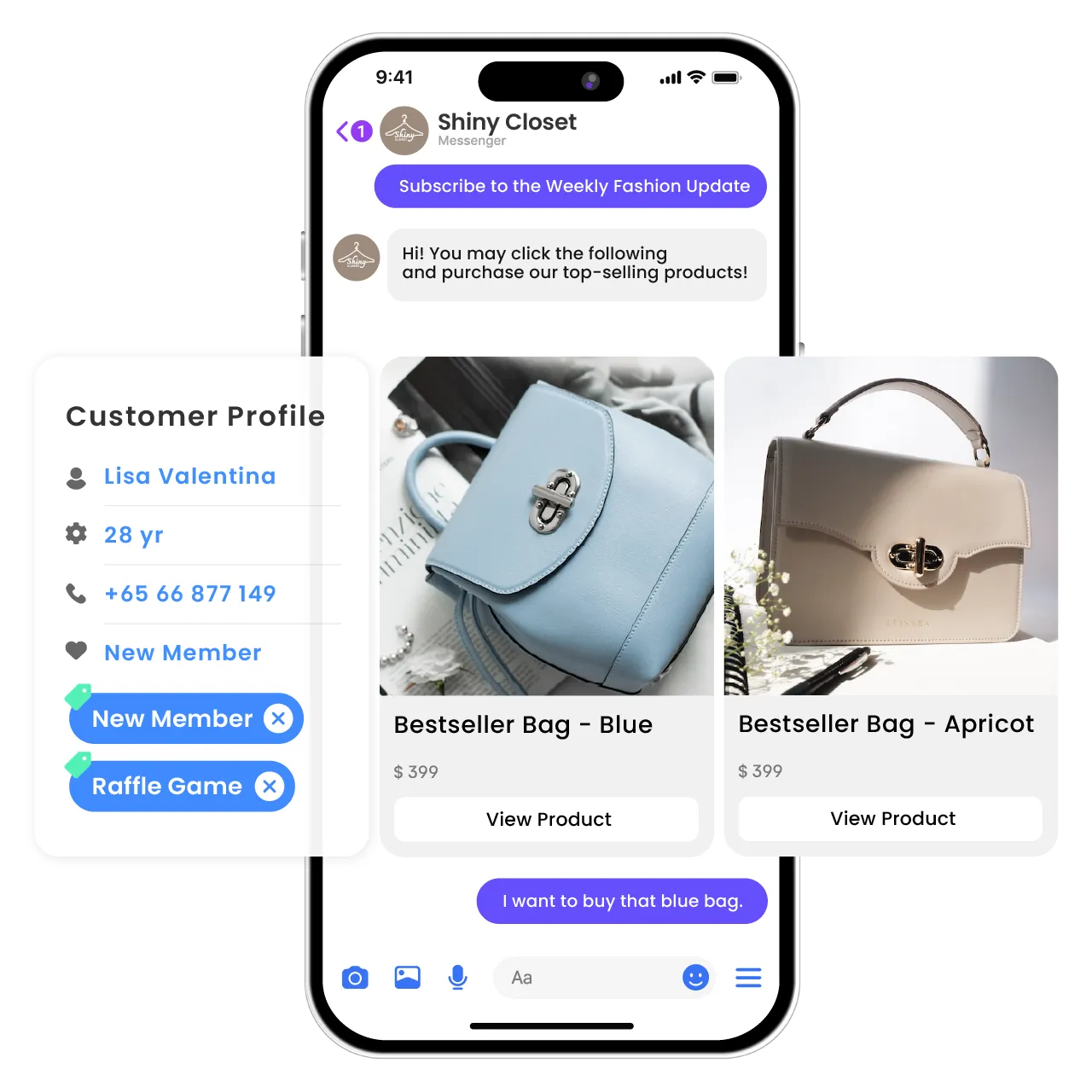 Harness the power of AI to analyze, label, and segment customers with smart auto-tagging.