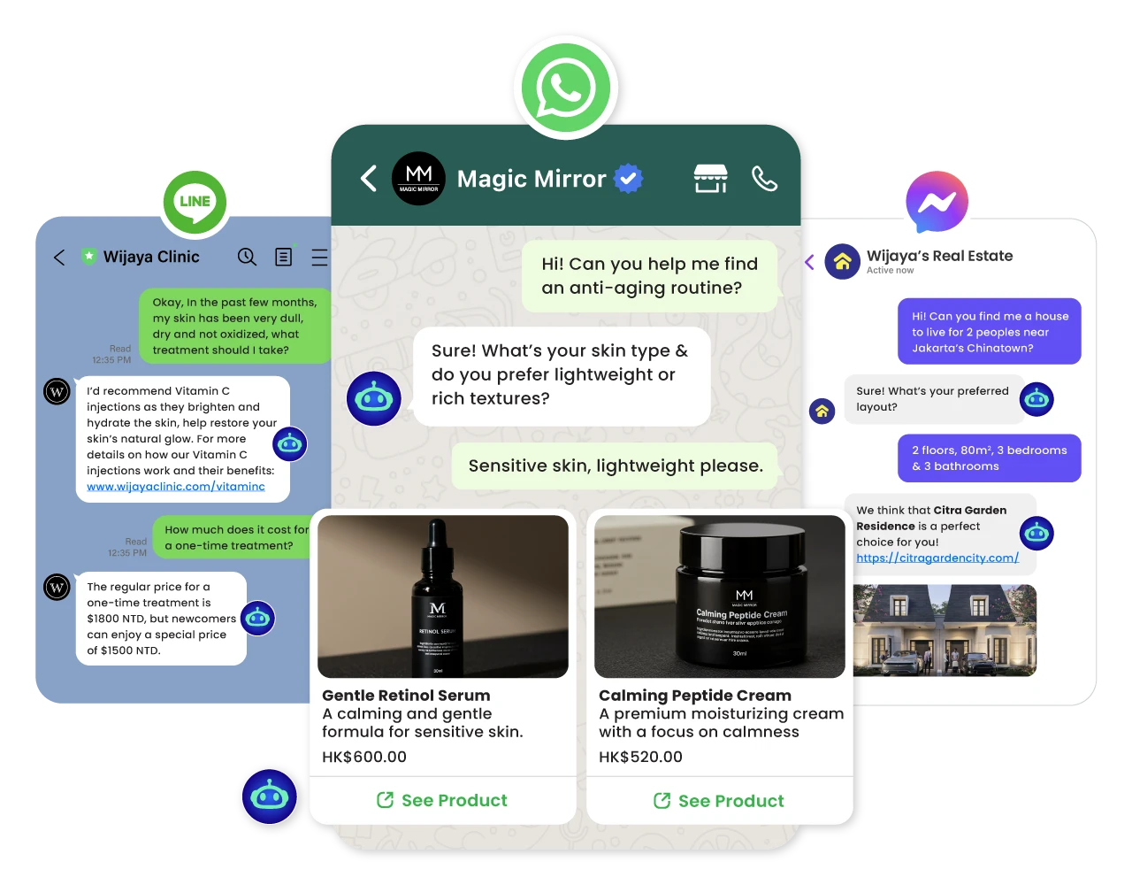 Smart shopping AI agent delivering personalised product recommendations