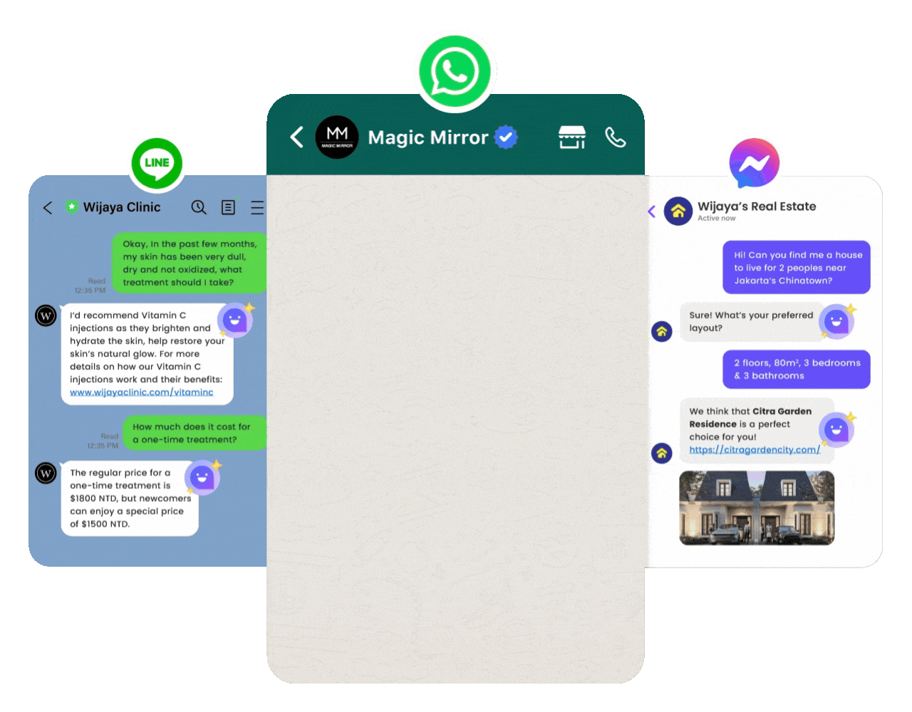Whether acting as a dedicated shopping, sales, or CS agent, these autonomous AI agent assistants handle product enquiries contextually