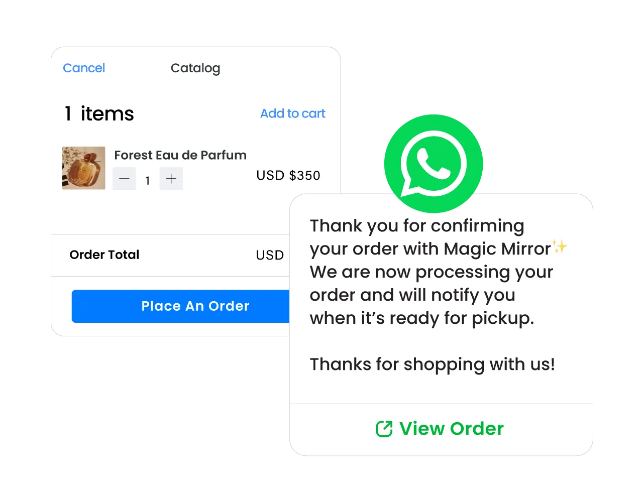 Omnichat showcasing WhatsApp Product Catalog and Payment features, streamlining the e-commerce sales funnel for high-speed conversions and instant sales.