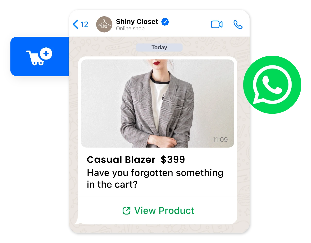 Remind customers of unchecked items in shopping carts via automated WhatsApp messages.