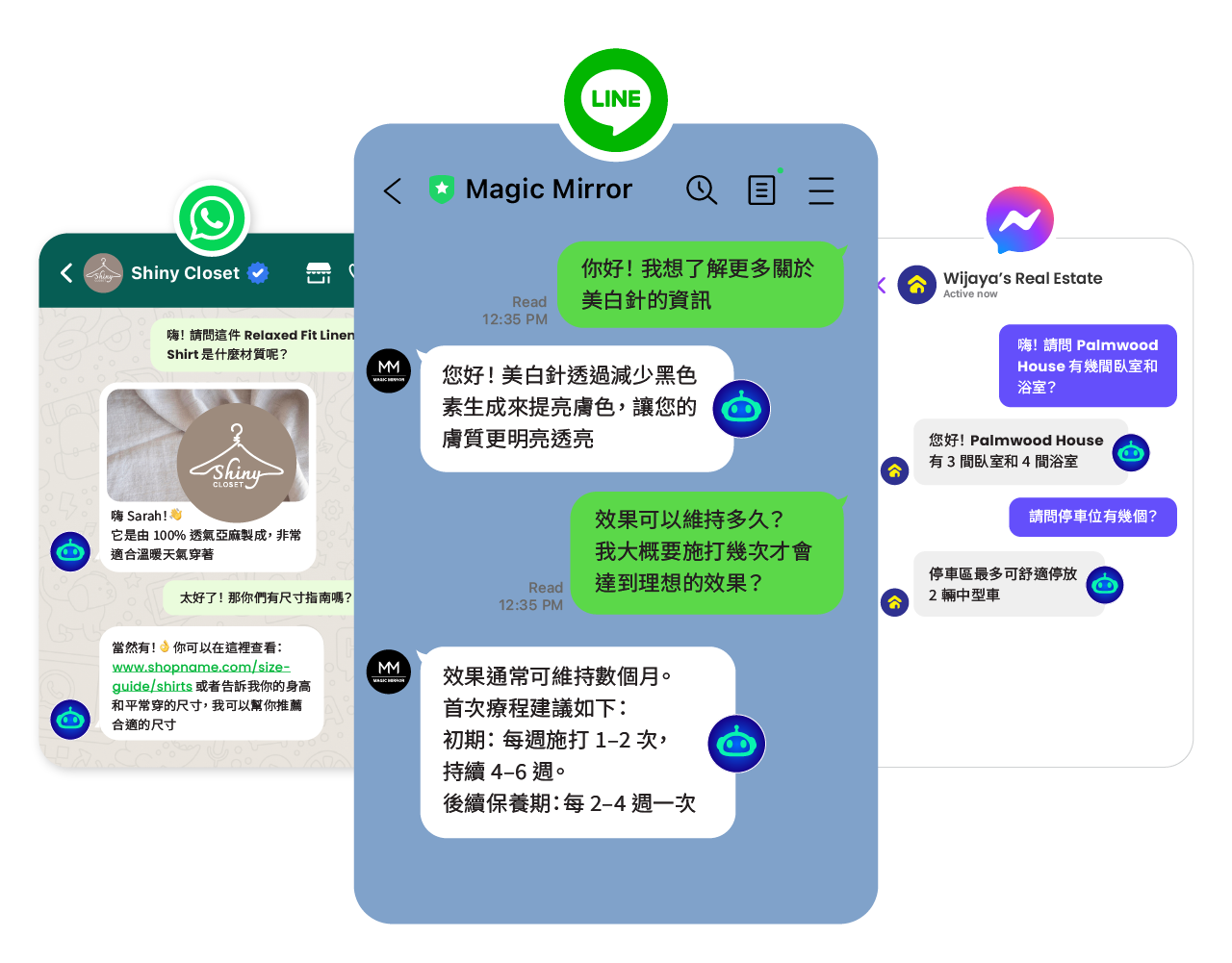 Facebook LINE WhatsApp 等多個平台都可使用的 AI Agent